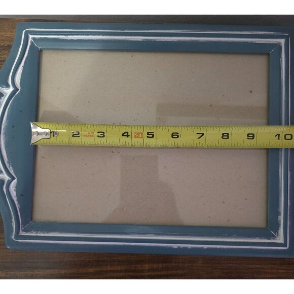 Vintage Fetco Blue Ornate Picture Frame 8x10 1989 Handmade Distressed Finish - Picture 7 of 9